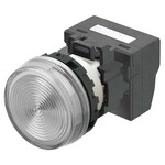 Wskaźnik M22N,płaski,plastikowy,biały,24 V,zacisk push-in