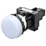 Wskaźnik M22N,płaski,biały,LED biały,200-240 VAC