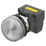 Wskaźnik M22N,płaski,plastikowy,biały,220/230/240 V AC,zacisk push-in