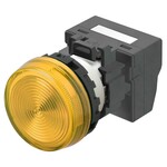 Wskaźnik M22N,płaski,plastikowy,żółty,24 V,zacisk push-in