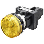 Wskaźnik M22N płaski,żółty,LED 200-240 VAC