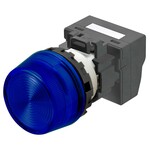 Wskaźnik M22N,plastikowy,wypukły,niebieski,24 V,zacisk push-in