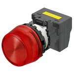 Wskaźnik M22N,plastikowy,wypukły,czerwony,220/230/240 V AC,zacisk push-in