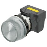 Wskaźnik M22N,plastikowy,wypukły,biały,220/230/240 V AC,zacisk push-in