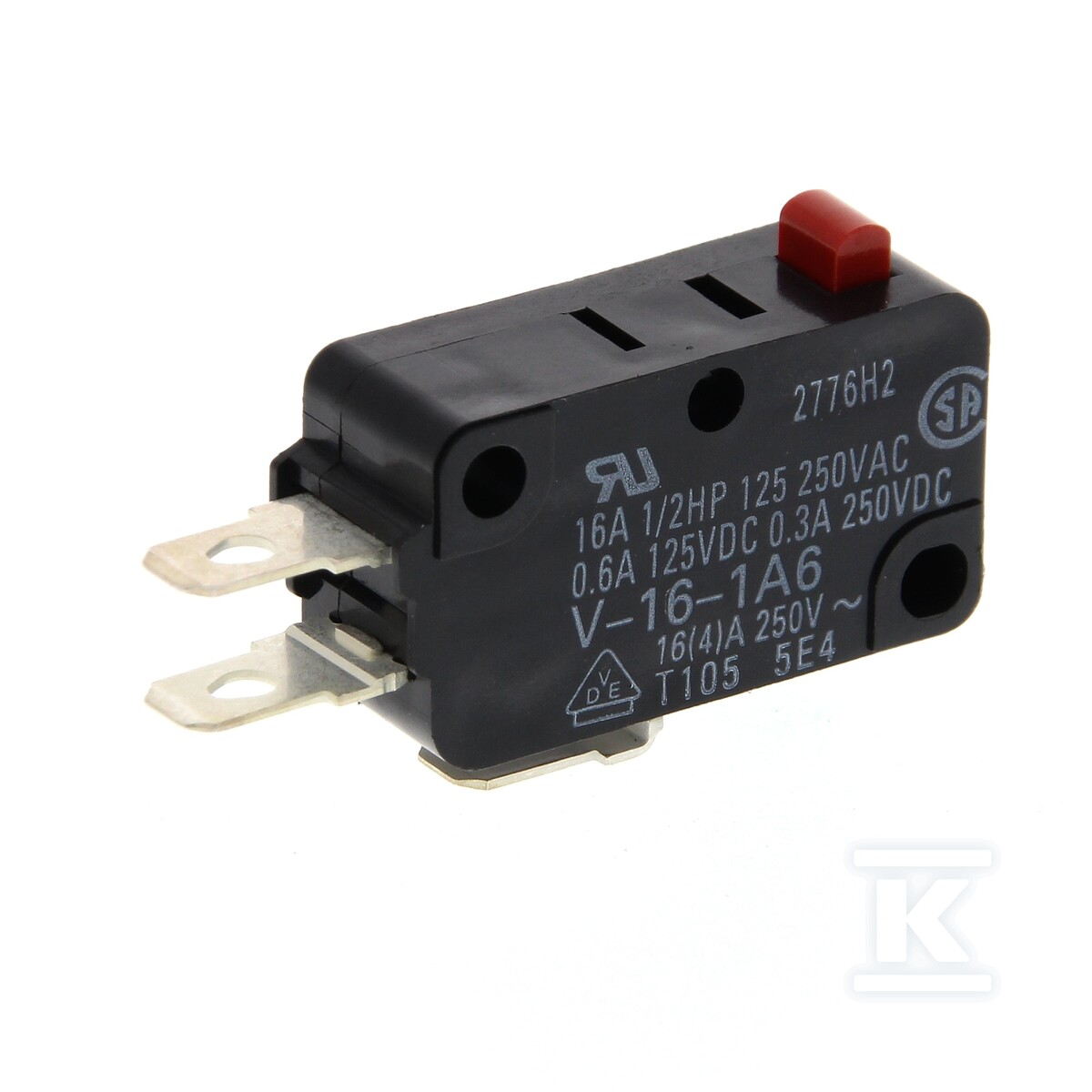 Przełącznik miniaturowy SPDT, pinowy - V-16-1A6