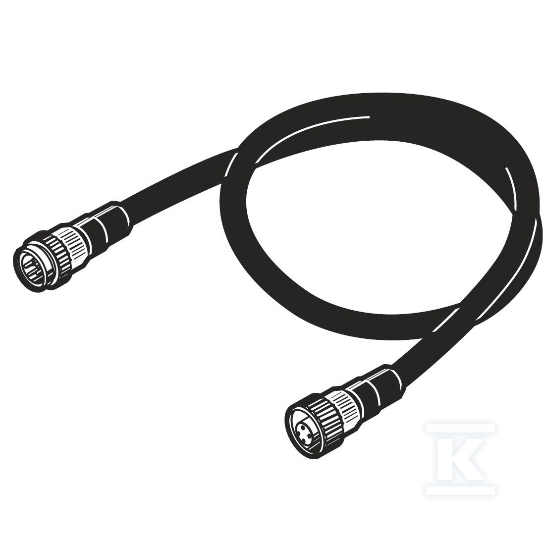 Kabel zasilający I/O do środowiska - XS4W-D421-101-A