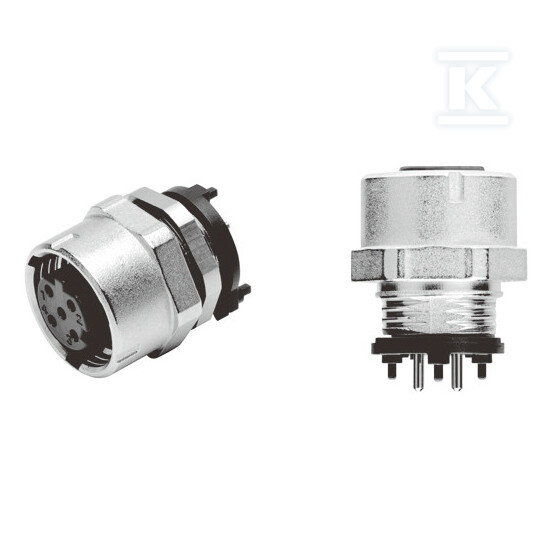 Złącze gniazdowe SmartClick M12, - XS5P-T426-1