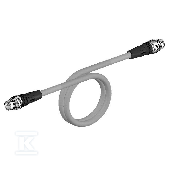 Kabel EtherCAT, wtyk M12 prosty / wtyk - XS5W-T421-CM2-SS