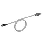 Przedłużenie Ethernet Cat.5, PVC, gniazdo M12 prosty / wtyk RJ45, 10 m