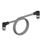 Kabel Ethernet Cat.5 PVC, wtyk M12 kątowy/wtyk M12 kątowy, 0,5 m