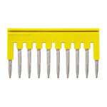Mostek krótki do terminali push-in plus 1 mm2, 10-polowy, żółty, XW5S-P1.5-10YL