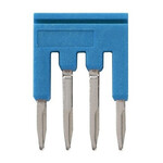 Mostek krótki do terminali push-in plus 1 mm2, 4-polowy, niebieski, XW5S-P1.5-4BL