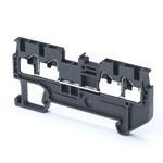 Złączka szynowa DIN (TS 35) wieloprowadowa, 4 wejścia push-in, przekrój 1 mm2, kolor szary