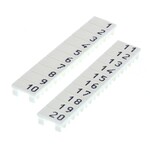Etykieta bez nadruku do zacisków śrubowych 4 mm2, szerokość 6 mm i 12 mm