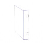 Osłona ochronna do urządzeń DIN 96x96 mm, twardy plastik
