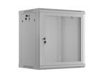Szafa instalacyjna RACK wisząca 19" 12U 600x450 szara drzwi perforowane (Flat Pack) LANBERG