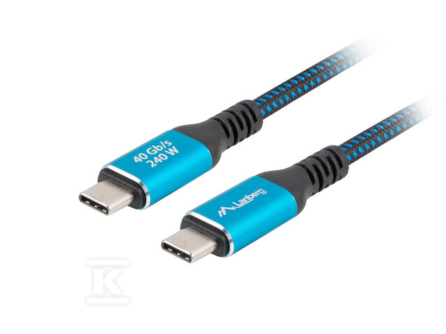 Кабель USB-C M/M USB4 1м 240W 8K 60Hz - CA-CMCM-45CU-0010-BK