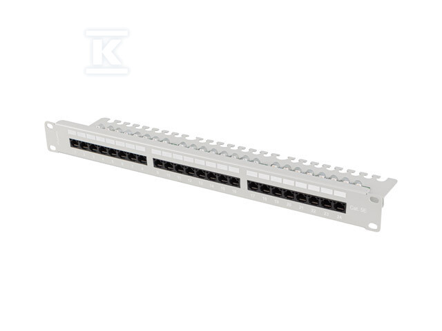 Patch panel 24 portas 1U 19" cat.5e UTP - PPU5-1124-S