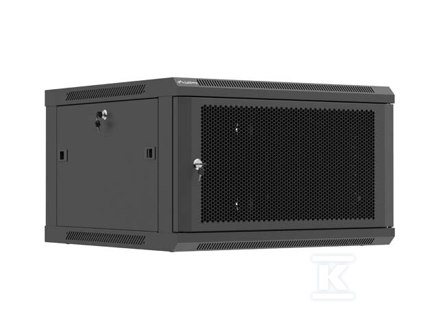 Настінна шафа RACK 19" 6U 600x600 чорна - WF01-6606-23B
