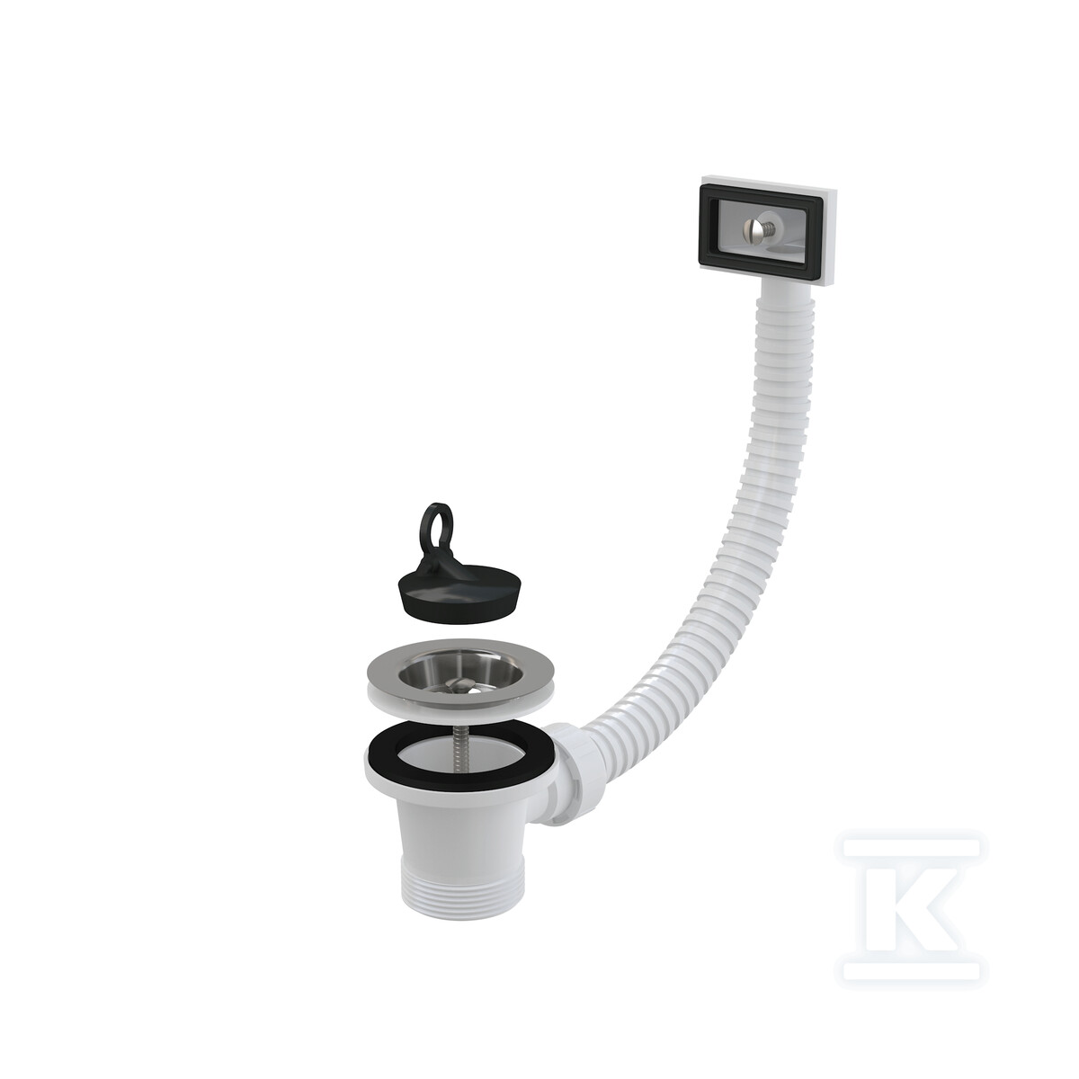 Zestaw odpływowo-przelewowy 6/4", sitko - A331