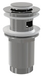 Spust umywalki CLIK/CLAK 5/4" metalowy z przelewem, mały korek A391