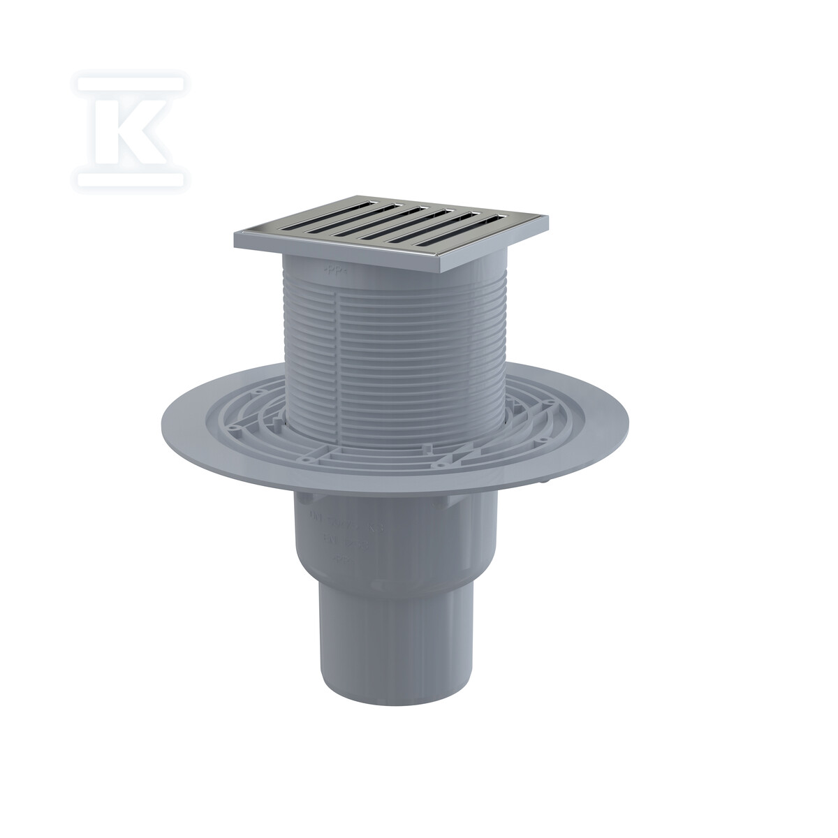 Kratka ściekowa 105×105/50/75 mm odpływ - APV203