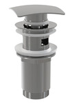 Spust umywalki CLIK/CLAK 5/4" metalowy z przelewem, korek kwadratowy A393