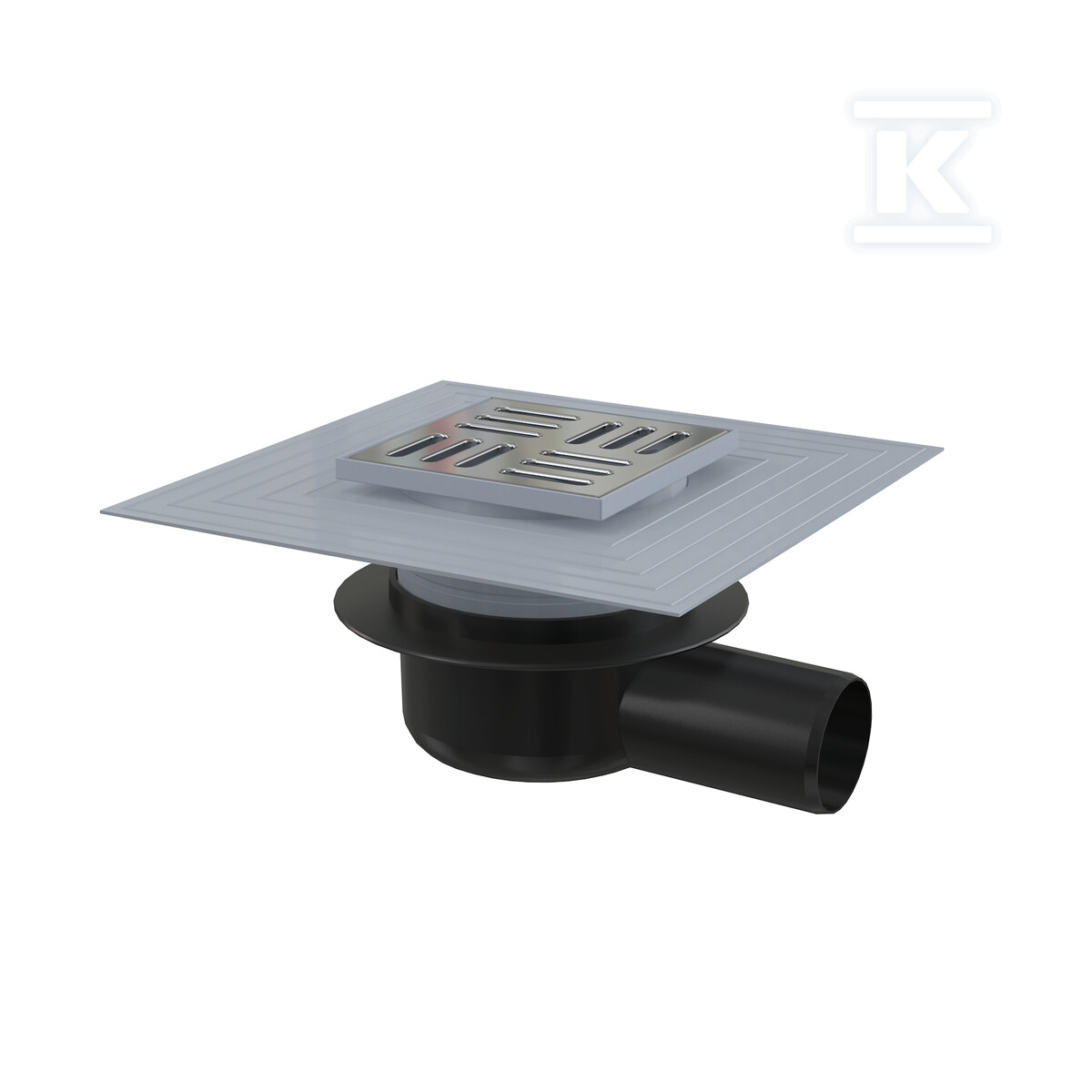 Kratka ściekowa 105×105/50 mm odpływ - APV26C