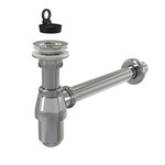 Syfon umywalkowy DN32 ze spustem 5/4", metal A437