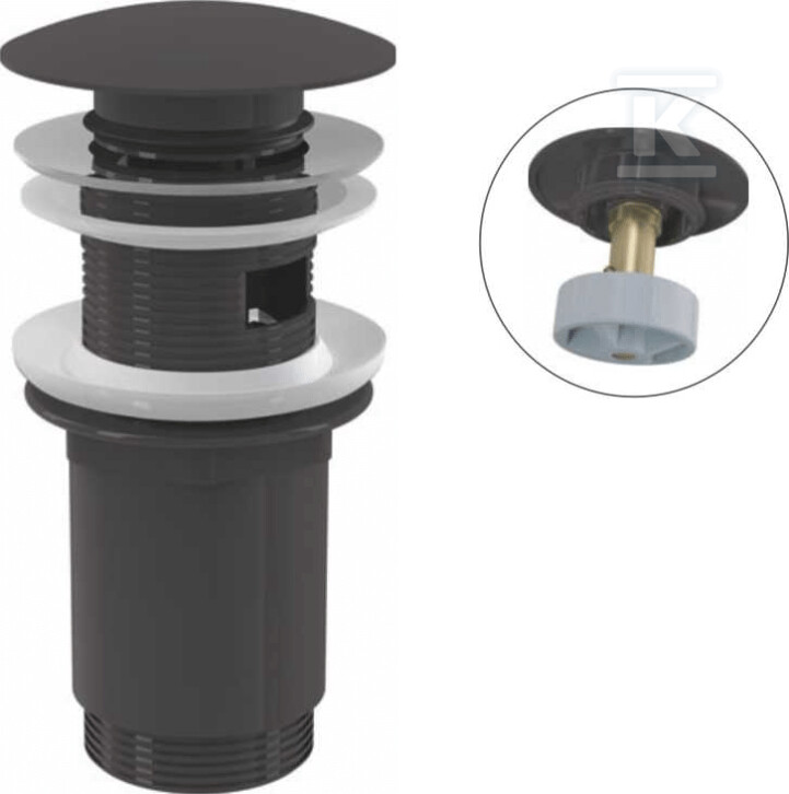 Spust umywalki CLIK/CLAK 5/4" metalowy - A392-GM-B