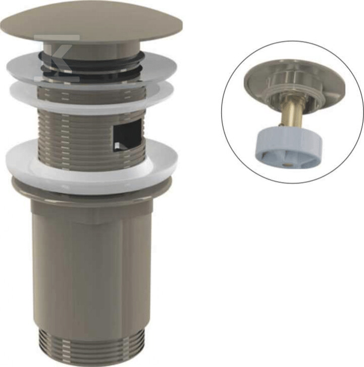 Spust umywalki CLIK/CLAK 5/4" metalowy - A392-N-B