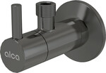 Zawór kątowy z filtrem 1/2"×3/8", GUN METAL-połysk ARV001-GM-P