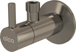 Zawór kątowy z filtrem 1/2"×3/8", NICKEL-mat szczotkowany ARV001-N-B