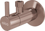 Zawór kątowy z filtrem 1/2"×3/8", RED GOLD-mat szczotkowany ARV001-RG-B