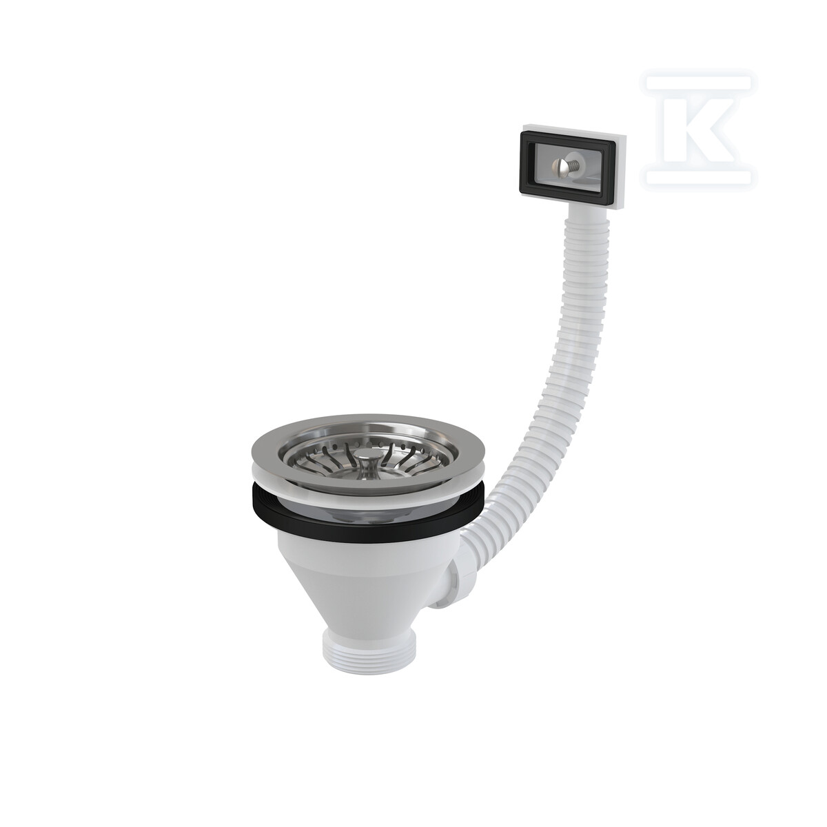 Zestaw odpływowo-przelewowy 6/4", sitko - A38