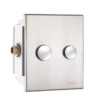 Zawór WC podtynkowy 2-przyciskowy 2,5/5 l, płyta metal chrom, PRESTO 1000 XL E