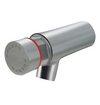 Zawór umywalkowy ścienny, woda ciepła, 7sek, PRESTO NEO 65 INOX