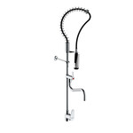 Bateria gastronomiczna stojąca, wąż na sprężynie, pistolet, dodatkowa wylewka 290mm, H=1151, PRESTO CHEF