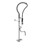 Bateria gastronomiczna stojąca, wąż na sprężynie, pistolet, dodatkowa wylewka 290mm, H=1126, PRESTO CHEF