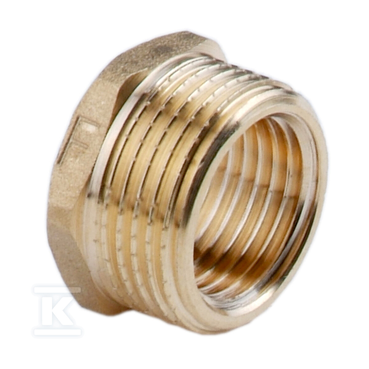 Redukcja mosiężna 1 1/2" x 1/2", żółta - R14Z