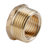Redukcja mosiężna 1 1/4" x 1/2", żółta