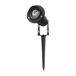 Oprawa gruntowa ogrodowa wbijana aluminium GU10 czarna z daszkiem IP65 V-TAC VT-1126 3 lata gwarancji