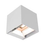 Oprawa ścienna solarna V-TAC 9W LED COB regulowana biała kostka 15x15cm IP65 VT-11109 3000K 860lm