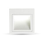 Oprawa schodowa LED V-TAC 3W LED kwadrat biała 230V VT-1143 4000K 200lm