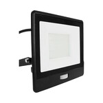Naświetlacz LED V-TAC 50W SAMSUNG CHIP czujnik ruchu czarny przewód 1M VT-158S-1 6400K 4000lm 5 lat gwarancji