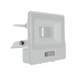 Naświetlacz LED V-TAC 10W SAMSUNG CHIP czujnik ruchu biały przewód 1M VT-118S 6400K 735lm 5 lat gwarancji