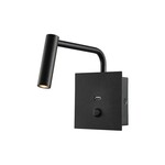 Oprawa LED V-TAC 3W kinkiet hotel łóżko USB włącznik czarny COB CREE VT-2943 3000K 150lm 3 lata gwarancji