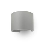 Oprawa ścienna 6W V-TAC góra dół regulowana szary okrągły IP65 BRIDGELUX VT-756 4000K 700lm