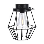 Przenośna lampa solarna V-TAC LED IP44 czarna 18x21cm VT-7995 2700K 8lm