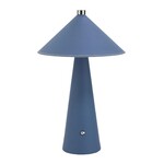 Lampka biurkowa nocna V-TAC 3W LED 33cm CCT ładowanie USB-C ściemnianie niebieska skóra VT-10117 3000K-6000K 240lm
